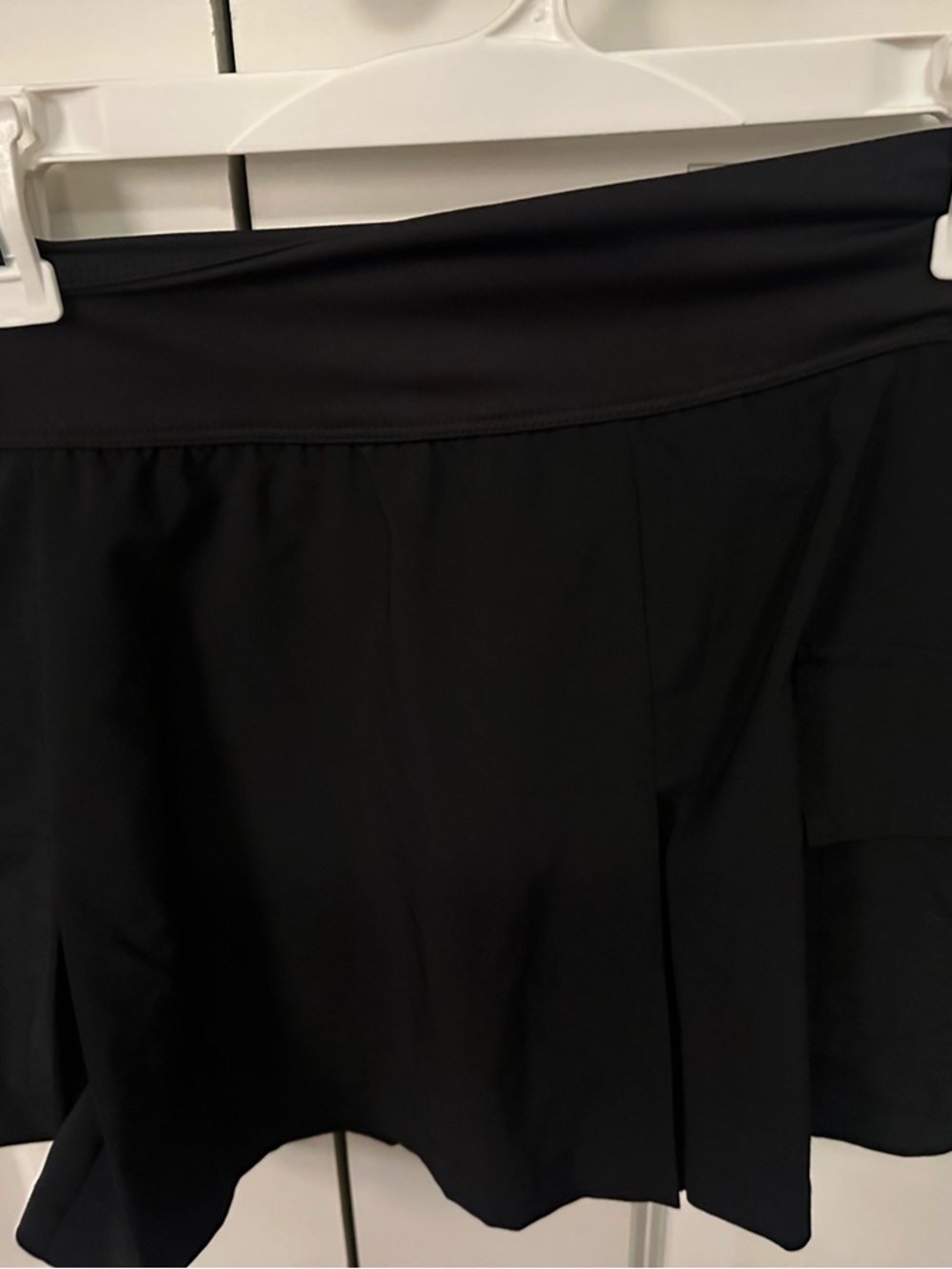 Black Mini Skirt with Smooth Waistband